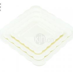 花邊正方餐盤(4、6PCS