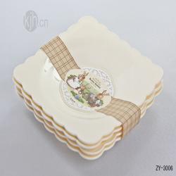 波比大號(hào)花邊正方餐盤