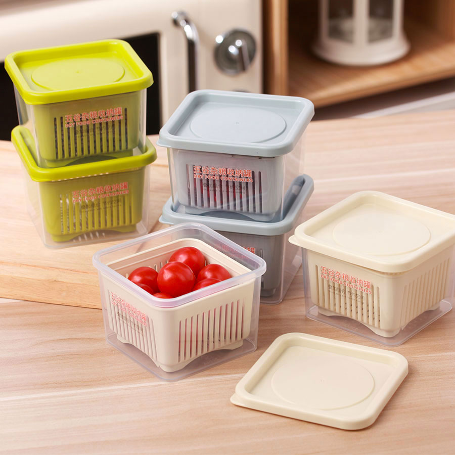 瀝水保鮮盒兩件套430m