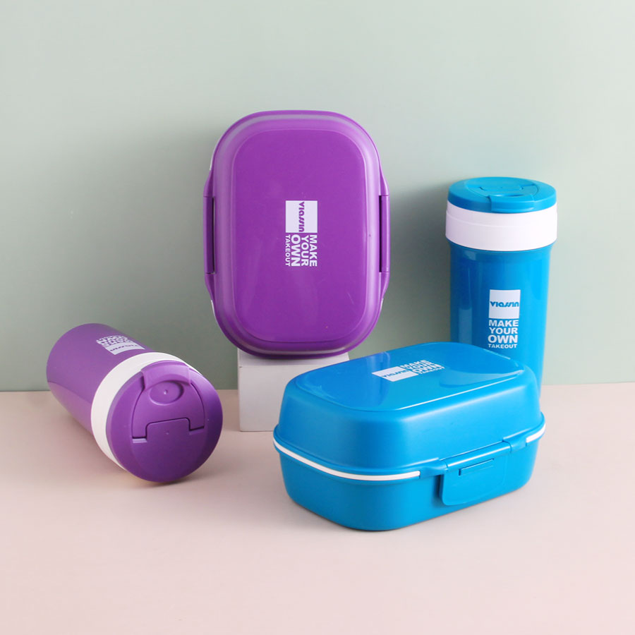 旋彩雙層餐盒(長(zhǎng)方形)