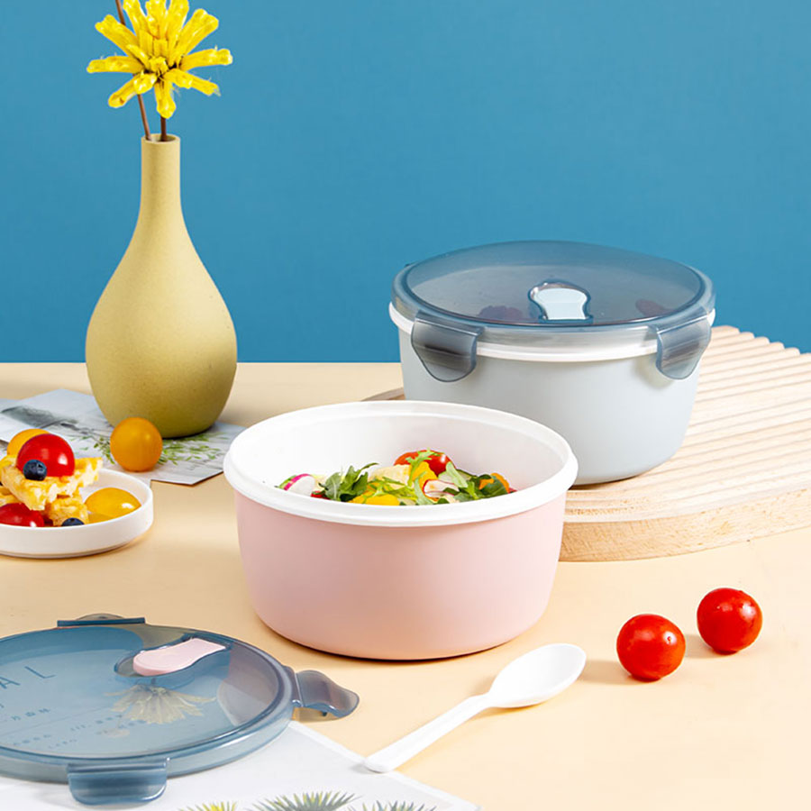 小簡(jiǎn)圓形抗菌飯盒1200