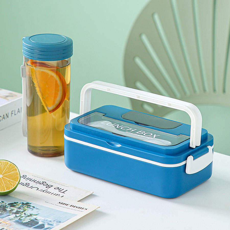 長方形單層套裝水杯飯