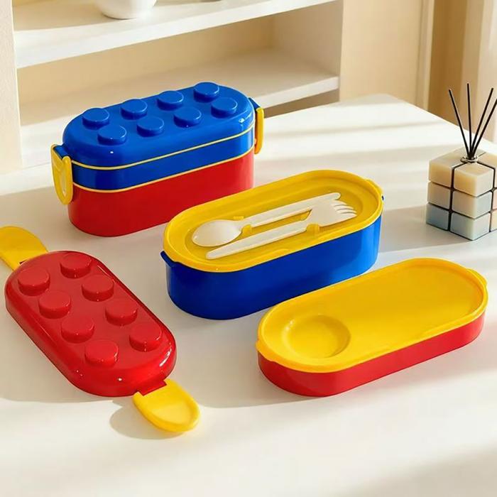 積木雙層便當盒(700ML)