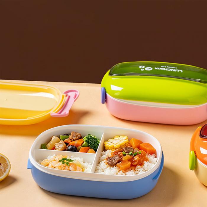 馬卡龍分格塑料飯盒13