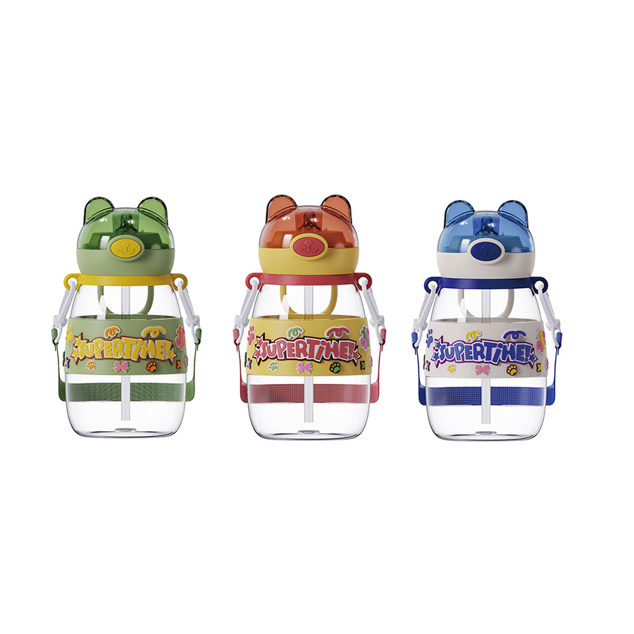 小熊形吸管杯(600ml) 